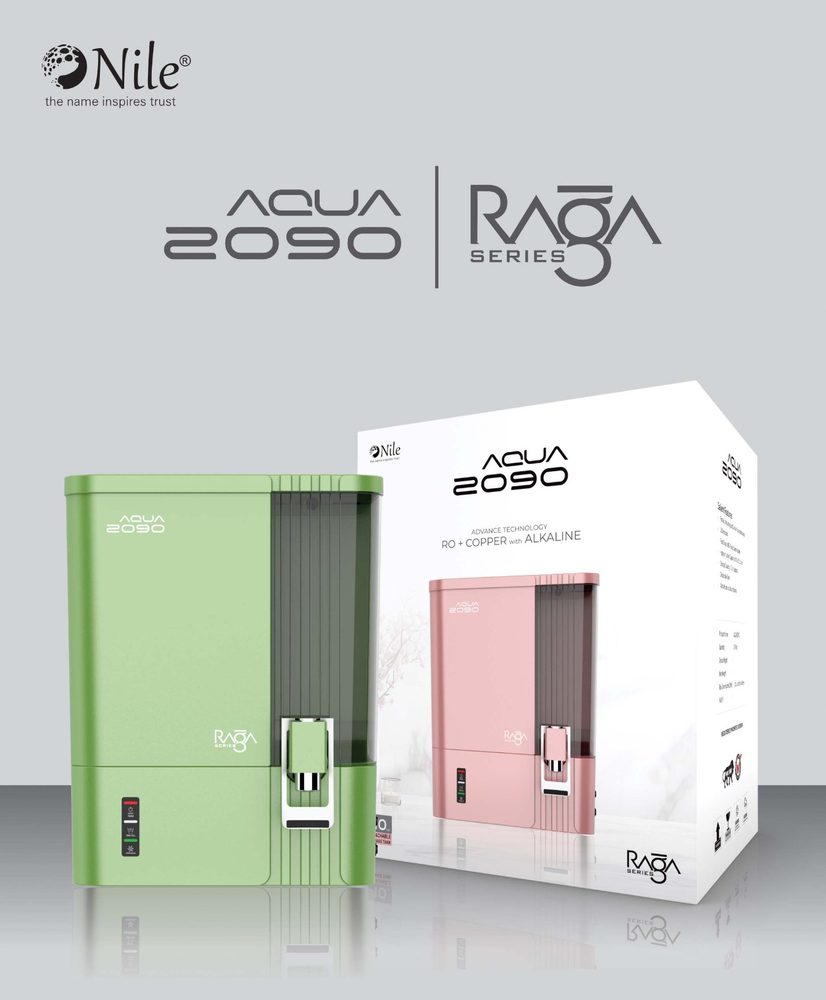 Aqua Raga 2090 Series RO water purifier - Green and Pink