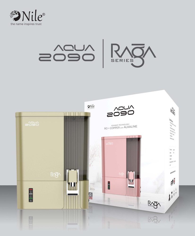 Aqua Raga 2090 Series RO water purifier - Sandstone and Pink