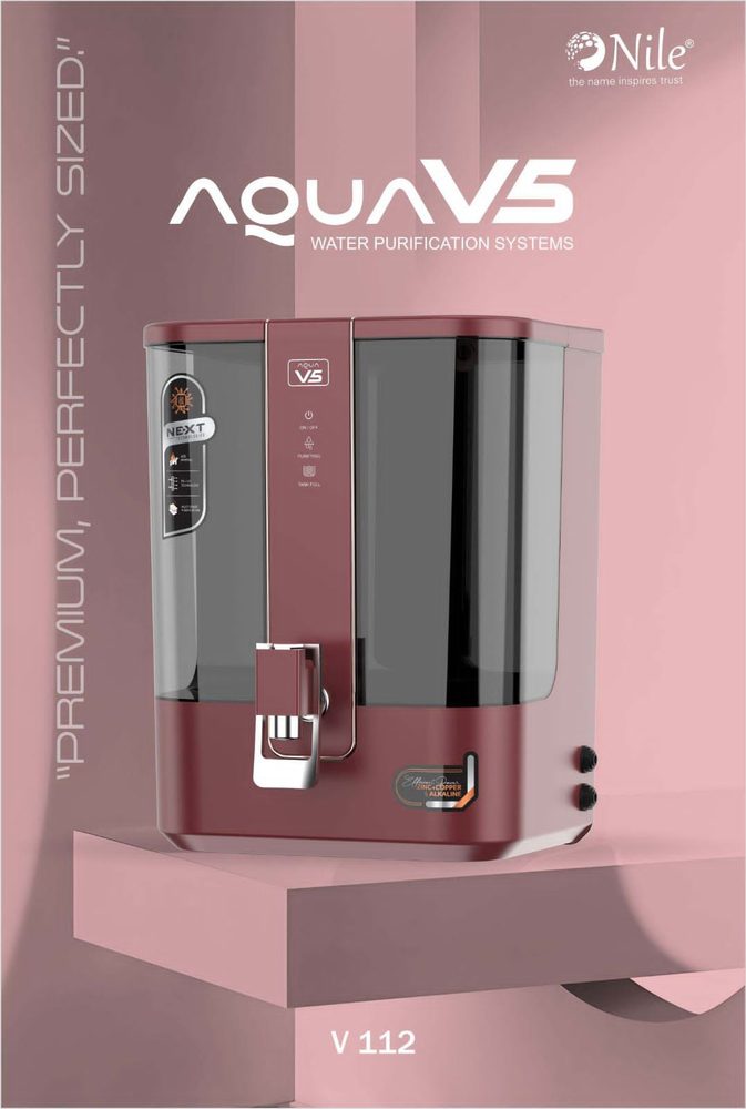 Aqua V5 Premium water purification system - Maroon, model V112